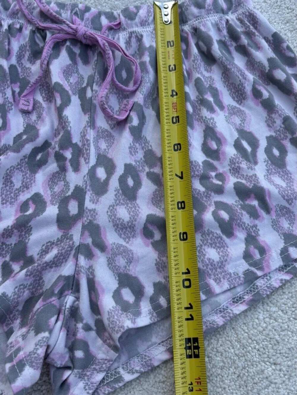Thalia Sodi Women’s Pink And Grey Cheetah Leopard Pajama Shorts